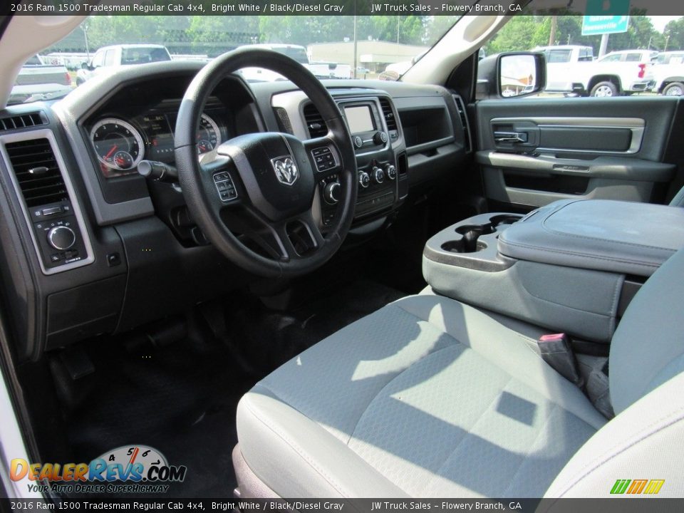 2016 Ram 1500 Tradesman Regular Cab 4x4 Bright White / Black/Diesel Gray Photo #20