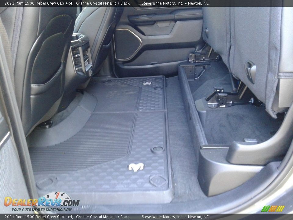 Rear Seat of 2021 Ram 1500 Rebel Crew Cab 4x4 Photo #15