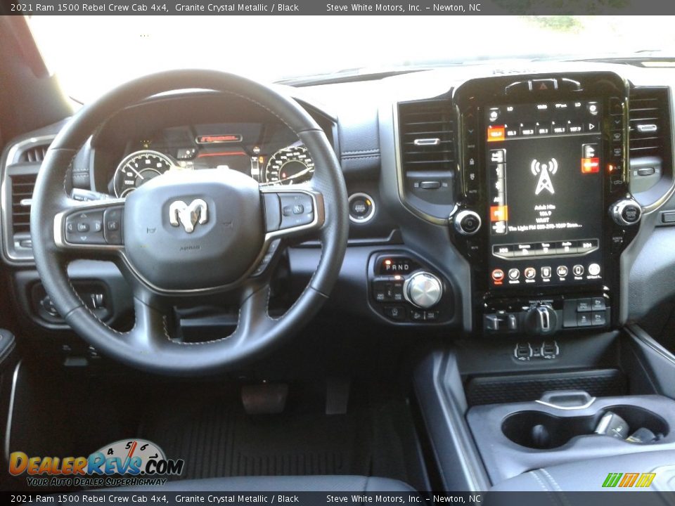 Dashboard of 2021 Ram 1500 Rebel Crew Cab 4x4 Photo #16