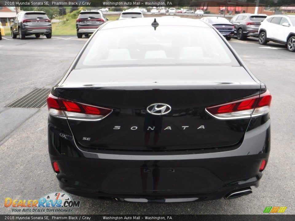 2018 Hyundai Sonata SE Phantom Black / Gray Photo #10