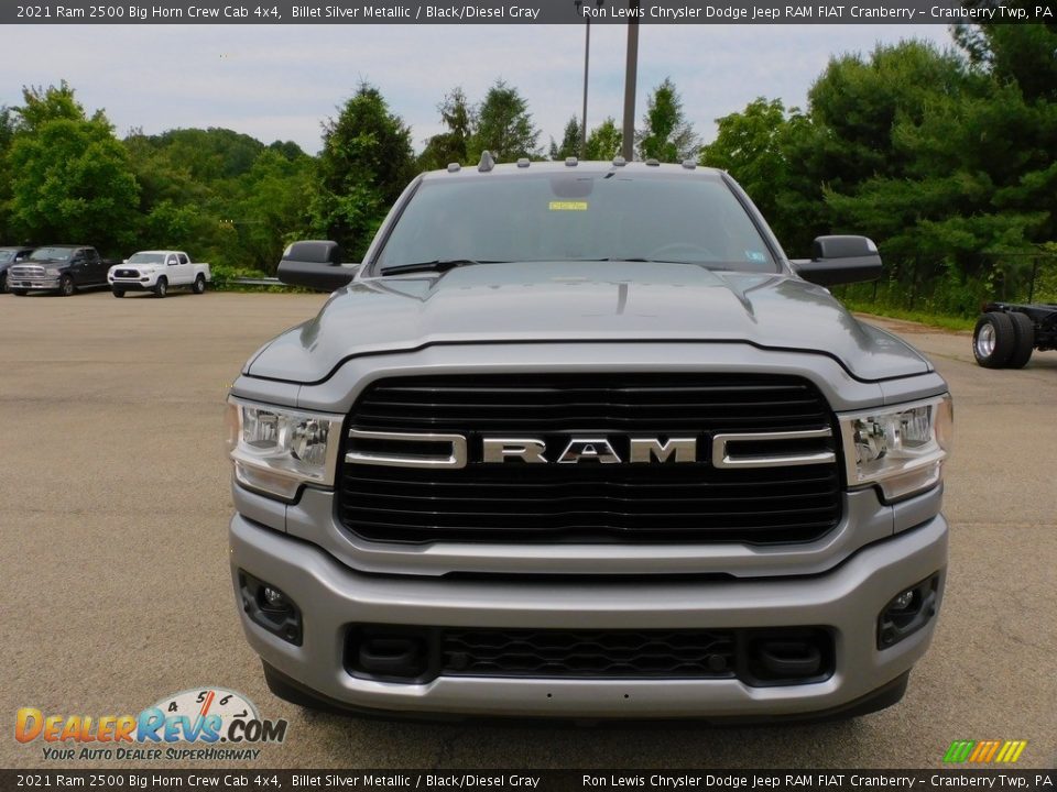 2021 Ram 2500 Big Horn Crew Cab 4x4 Billet Silver Metallic / Black/Diesel Gray Photo #2