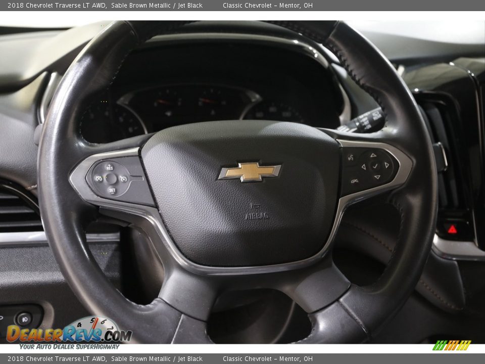 2018 Chevrolet Traverse LT AWD Sable Brown Metallic / Jet Black Photo #7