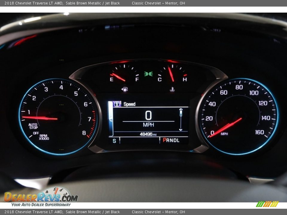 2018 Chevrolet Traverse LT AWD Sable Brown Metallic / Jet Black Photo #8
