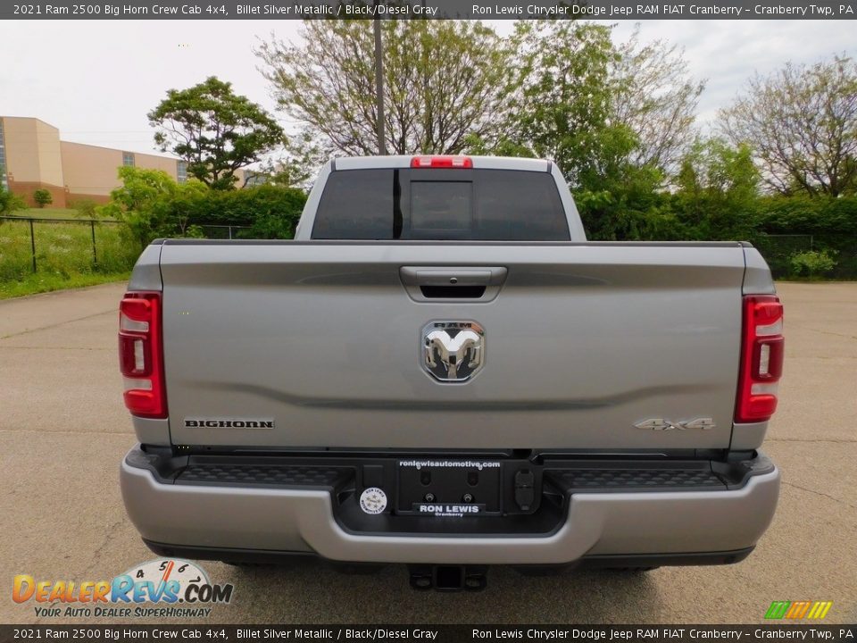 2021 Ram 2500 Big Horn Crew Cab 4x4 Billet Silver Metallic / Black/Diesel Gray Photo #6