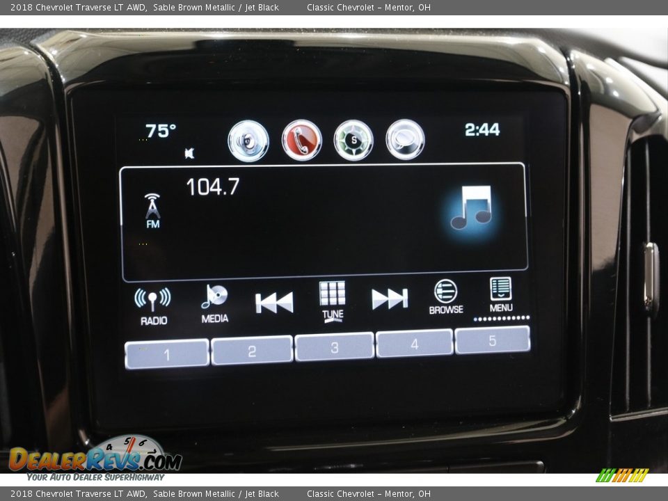 2018 Chevrolet Traverse LT AWD Sable Brown Metallic / Jet Black Photo #10