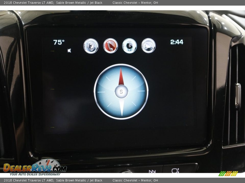2018 Chevrolet Traverse LT AWD Sable Brown Metallic / Jet Black Photo #12