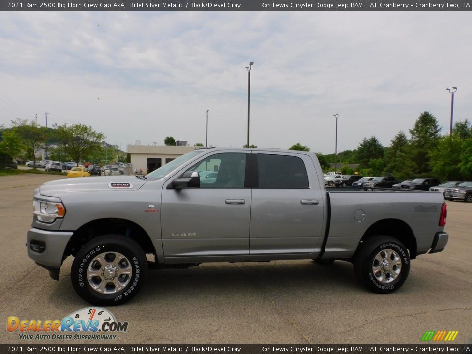 2021 Ram 2500 Big Horn Crew Cab 4x4 Billet Silver Metallic / Black/Diesel Gray Photo #9