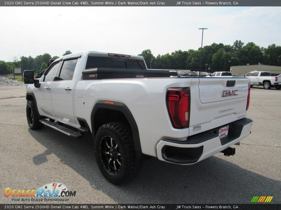 2020 GMC Sierra 2500HD Denali Crew Cab 4WD Summit White / Dark Walnut/Dark Ash Gray Photo #3