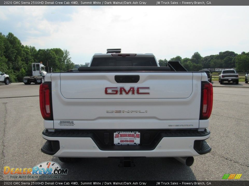 2020 GMC Sierra 2500HD Denali Crew Cab 4WD Summit White / Dark Walnut/Dark Ash Gray Photo #4