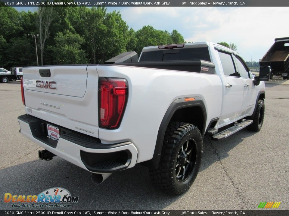 2020 GMC Sierra 2500HD Denali Crew Cab 4WD Summit White / Dark Walnut/Dark Ash Gray Photo #5