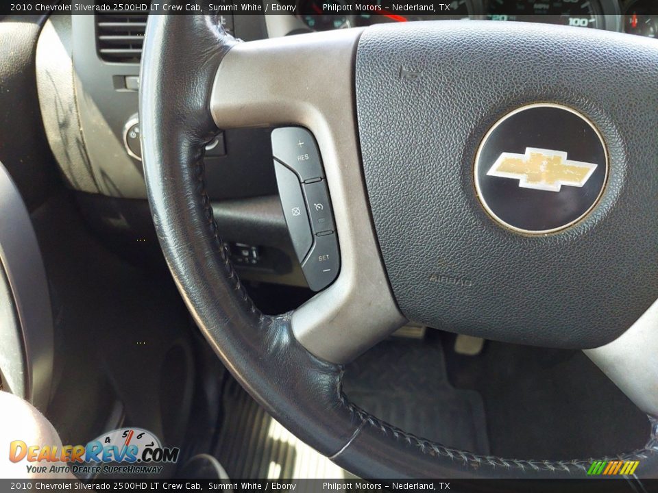 2010 Chevrolet Silverado 2500HD LT Crew Cab Summit White / Ebony Photo #16