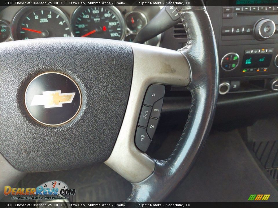 2010 Chevrolet Silverado 2500HD LT Crew Cab Summit White / Ebony Photo #17