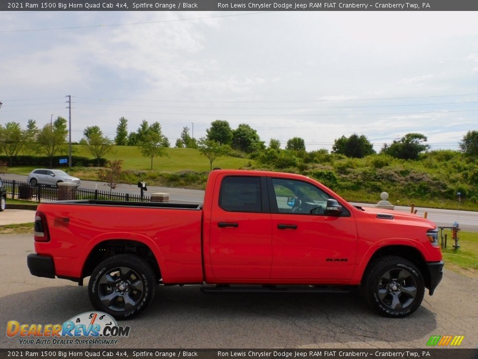 Spitfire Orange 2021 Ram 1500 Big Horn Quad Cab 4x4 Photo #4