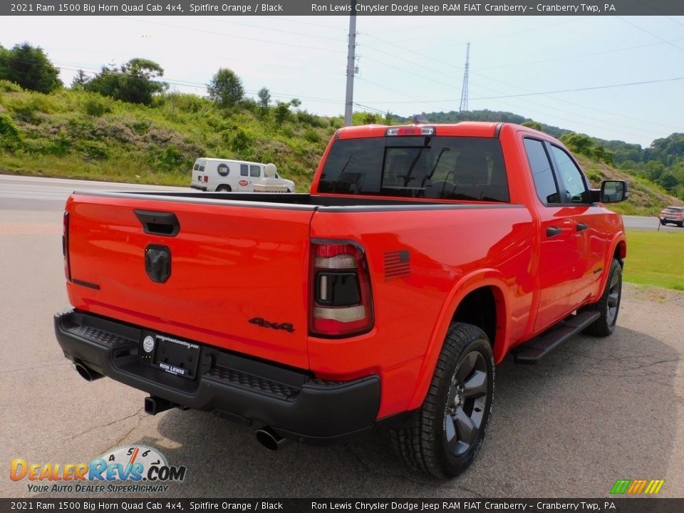 2021 Ram 1500 Big Horn Quad Cab 4x4 Spitfire Orange / Black Photo #5