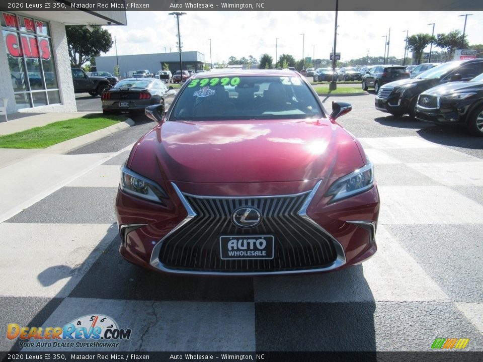 2020 Lexus ES 350 Matador Red Mica / Flaxen Photo #2