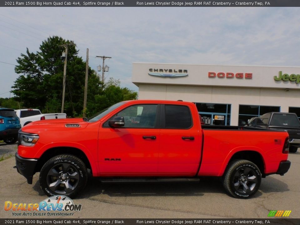 Spitfire Orange 2021 Ram 1500 Big Horn Quad Cab 4x4 Photo #9