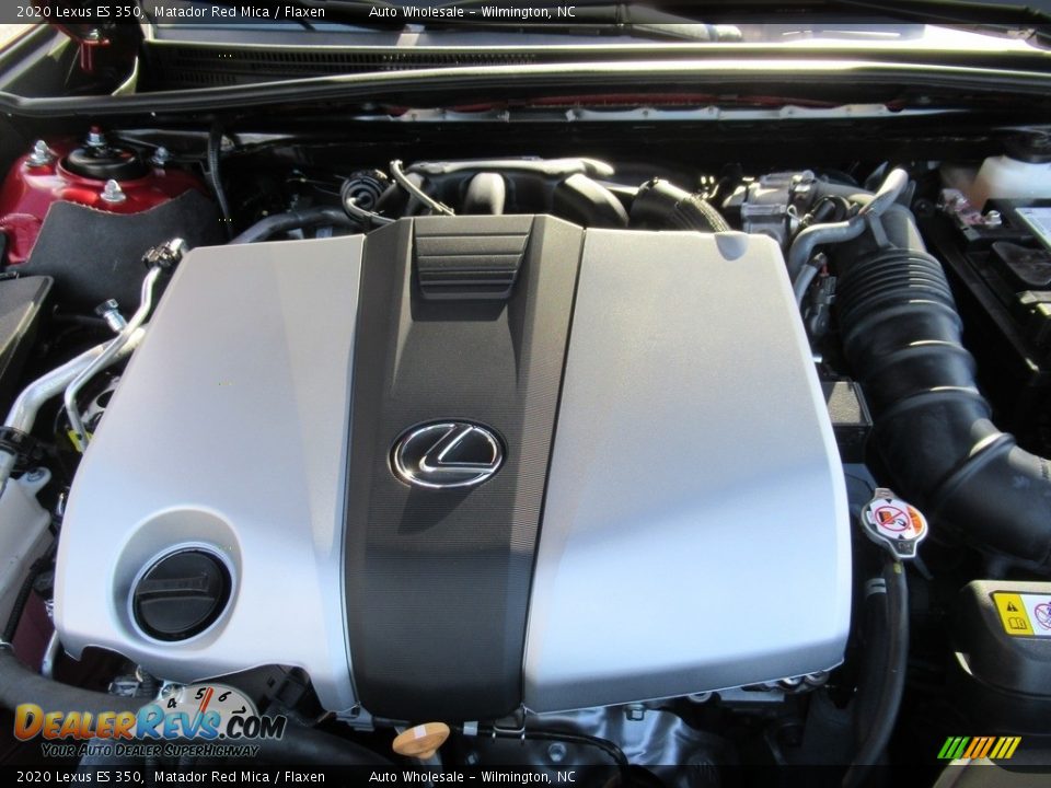 2020 Lexus ES 350 Matador Red Mica / Flaxen Photo #6