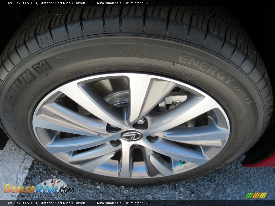 2020 Lexus ES 350 Matador Red Mica / Flaxen Photo #7