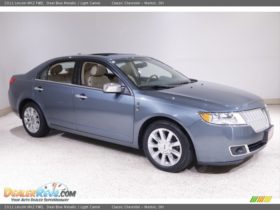 2011 Lincoln MKZ FWD Steel Blue Metallic / Light Camel Photo #1