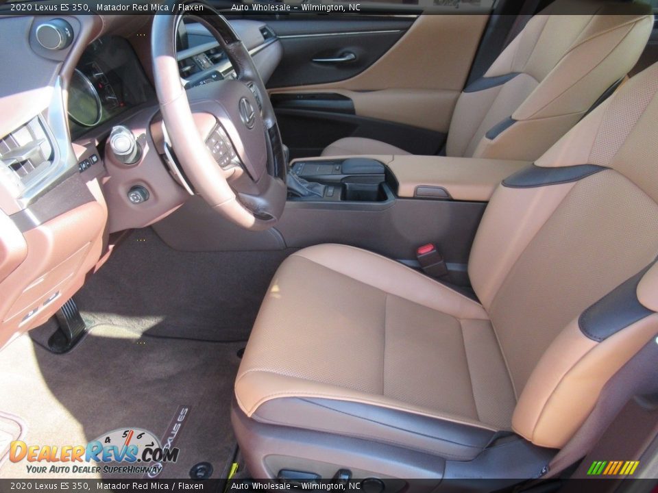 2020 Lexus ES 350 Matador Red Mica / Flaxen Photo #10