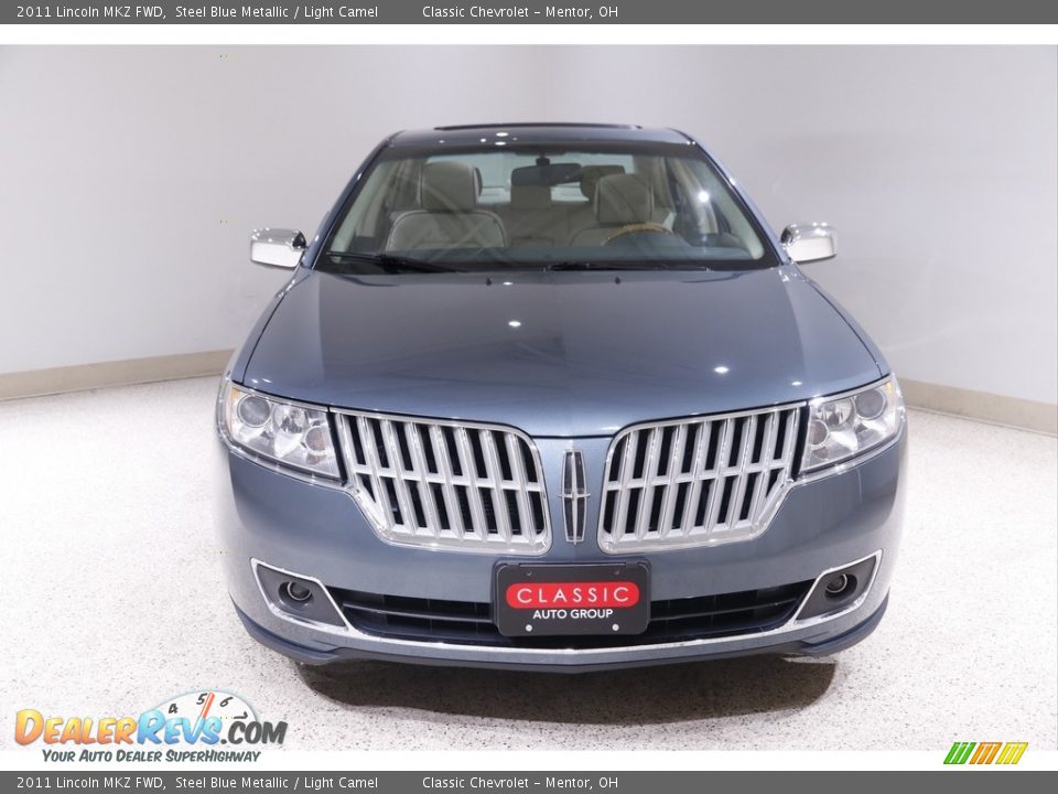 2011 Lincoln MKZ FWD Steel Blue Metallic / Light Camel Photo #2