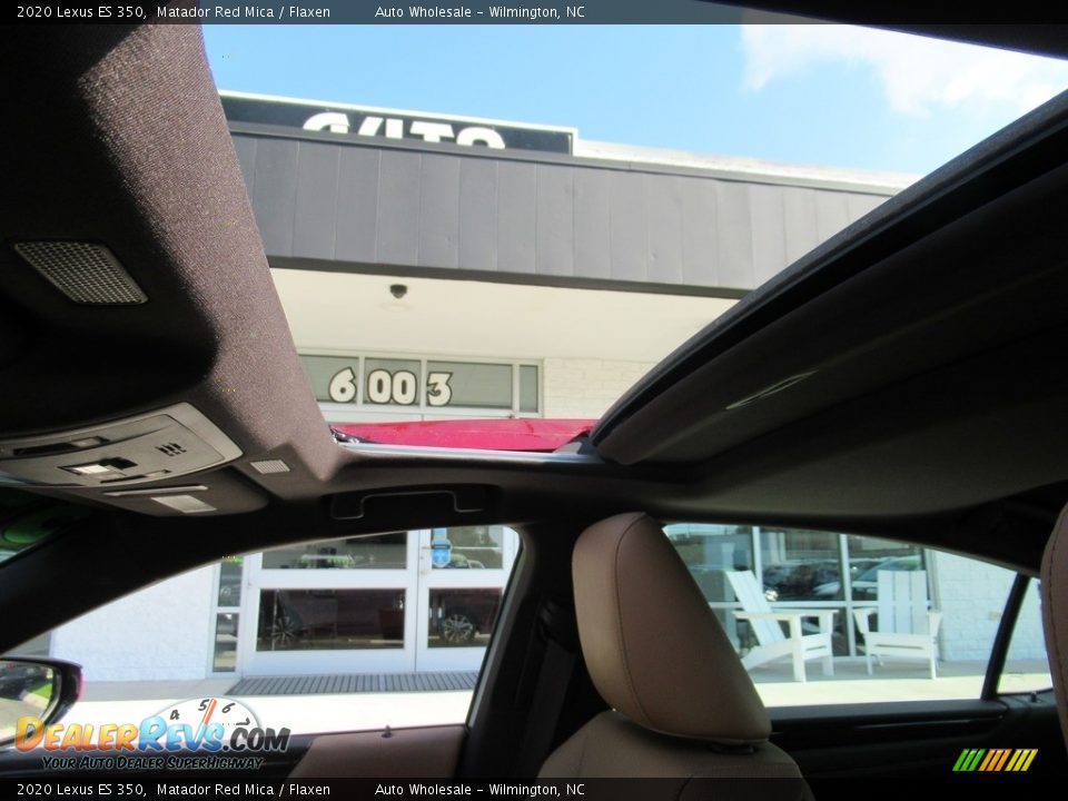 2020 Lexus ES 350 Matador Red Mica / Flaxen Photo #11