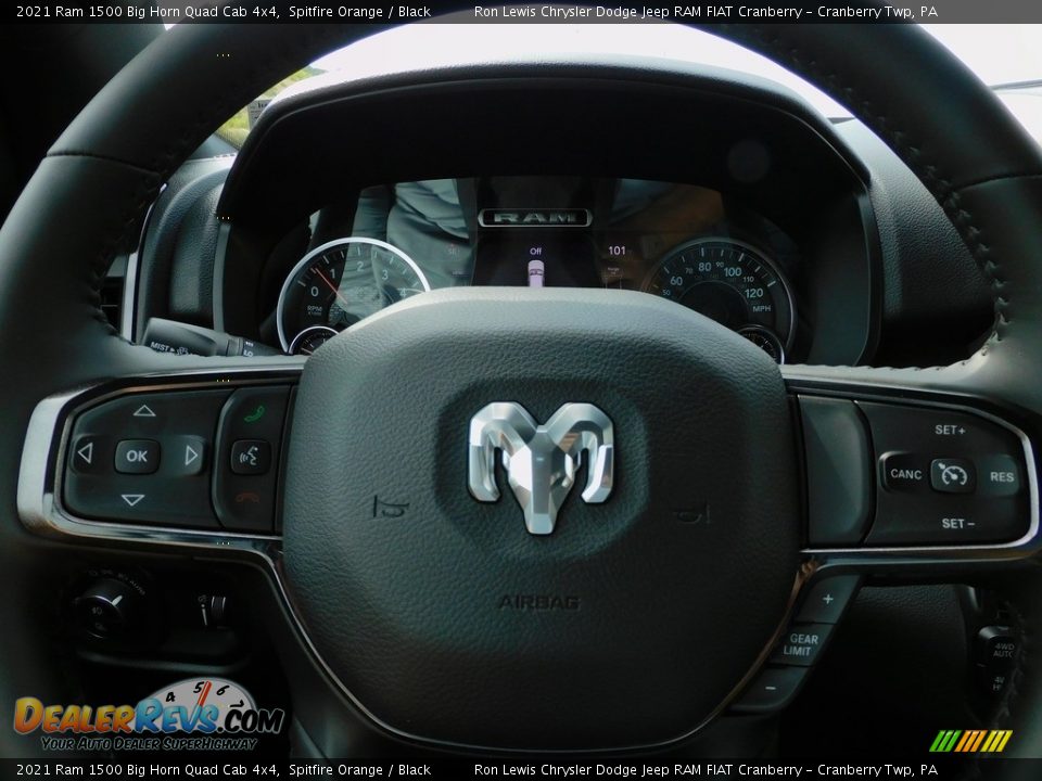 2021 Ram 1500 Big Horn Quad Cab 4x4 Steering Wheel Photo #19