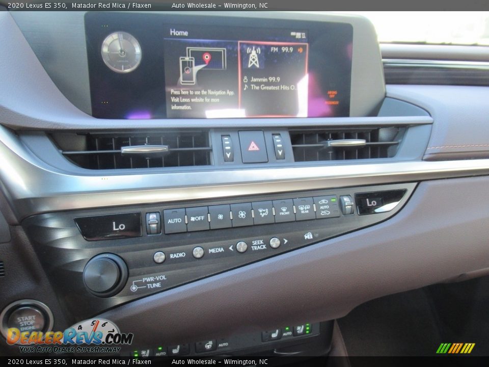 2020 Lexus ES 350 Matador Red Mica / Flaxen Photo #16