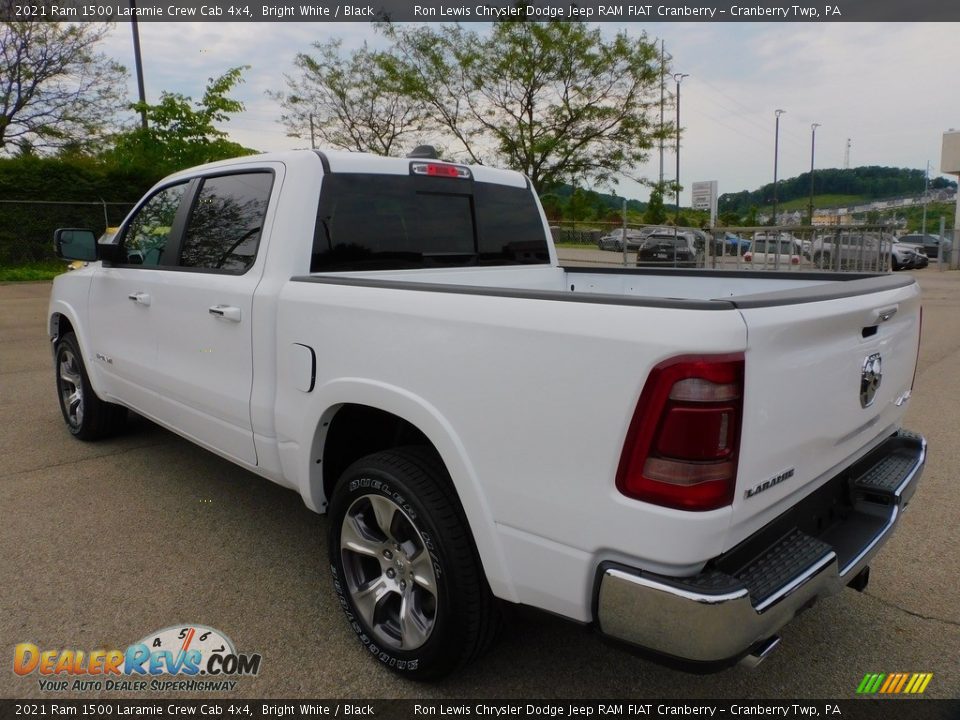 2021 Ram 1500 Laramie Crew Cab 4x4 Bright White / Black Photo #8