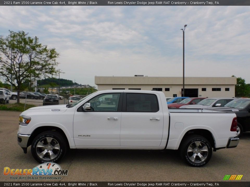 2021 Ram 1500 Laramie Crew Cab 4x4 Bright White / Black Photo #9