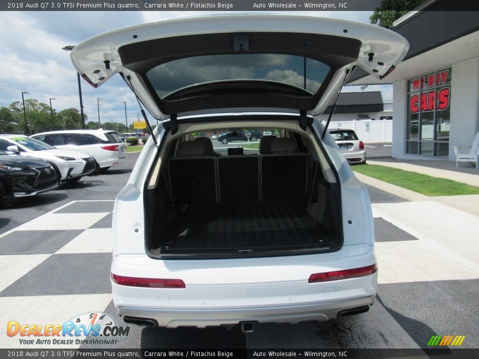 2018 Audi Q7 3.0 TFSI Premium Plus quattro Carrara White / Pistachio Beige Photo #5