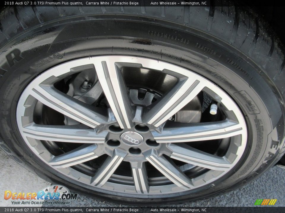 2018 Audi Q7 3.0 TFSI Premium Plus quattro Carrara White / Pistachio Beige Photo #7