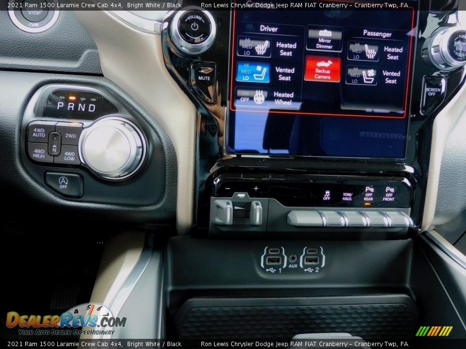 2021 Ram 1500 Laramie Crew Cab 4x4 Bright White / Black Photo #18