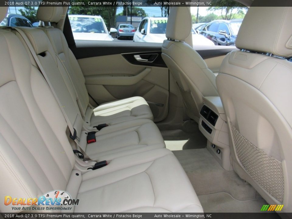 2018 Audi Q7 3.0 TFSI Premium Plus quattro Carrara White / Pistachio Beige Photo #14