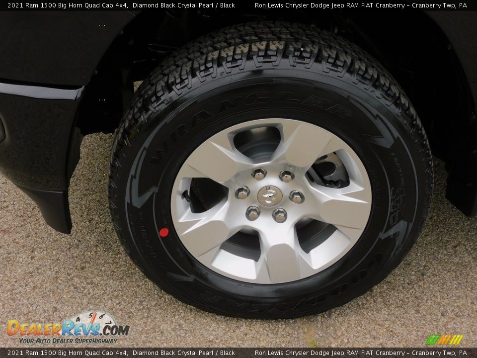 2021 Ram 1500 Big Horn Quad Cab 4x4 Diamond Black Crystal Pearl / Black Photo #10