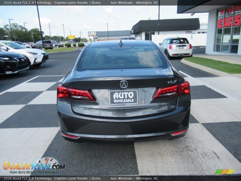 2016 Acura TLX 2.4 Technology Graphite Luster Metallic / Ebony Photo #4