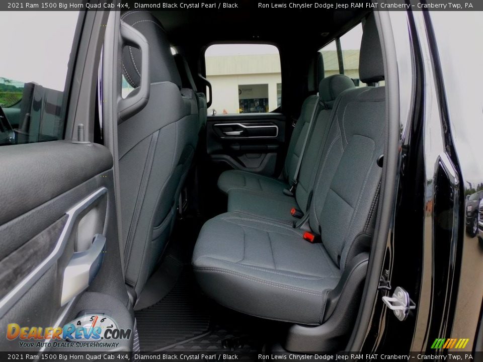 2021 Ram 1500 Big Horn Quad Cab 4x4 Diamond Black Crystal Pearl / Black Photo #12