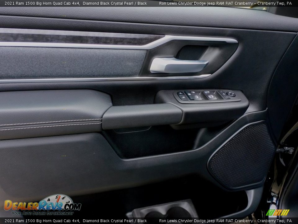 2021 Ram 1500 Big Horn Quad Cab 4x4 Diamond Black Crystal Pearl / Black Photo #14