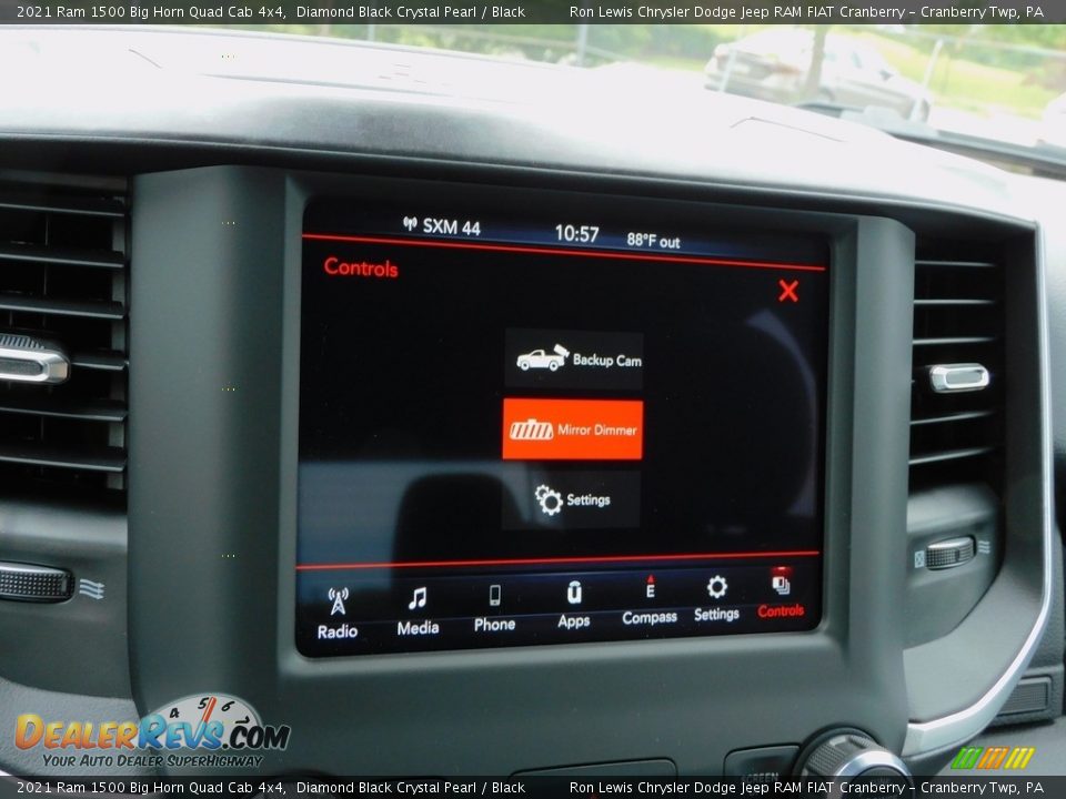2021 Ram 1500 Big Horn Quad Cab 4x4 Diamond Black Crystal Pearl / Black Photo #16