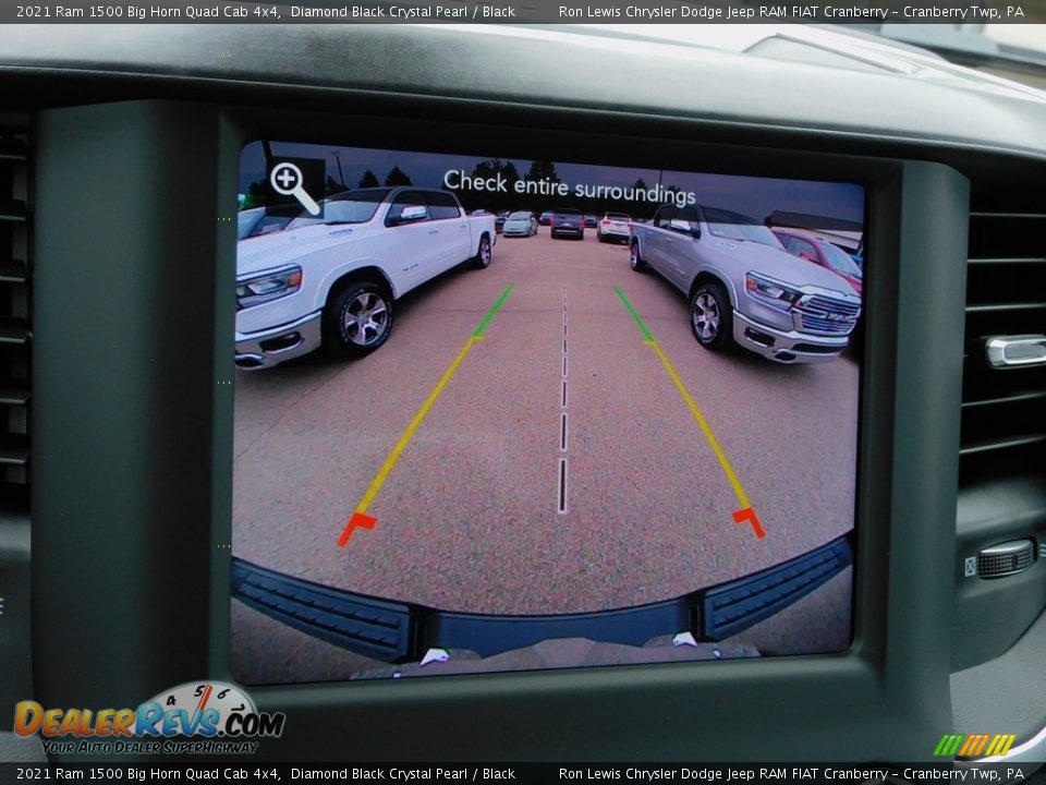 2021 Ram 1500 Big Horn Quad Cab 4x4 Diamond Black Crystal Pearl / Black Photo #17