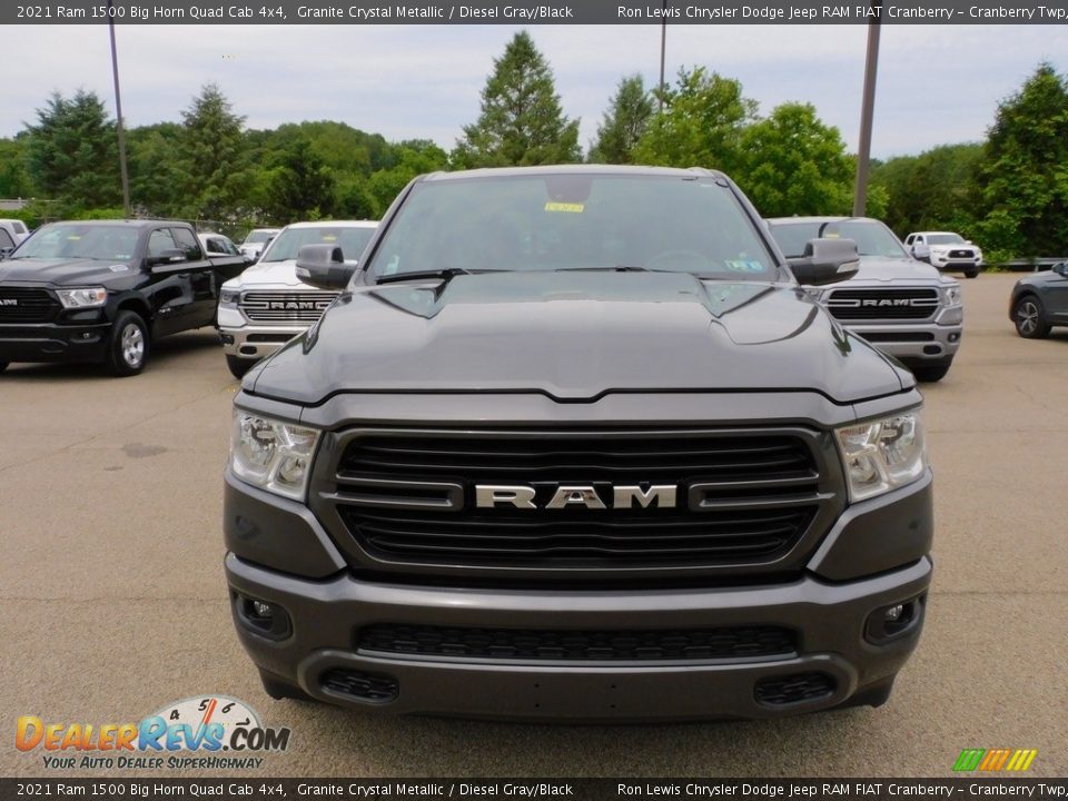 2021 Ram 1500 Big Horn Quad Cab 4x4 Granite Crystal Metallic / Diesel Gray/Black Photo #2