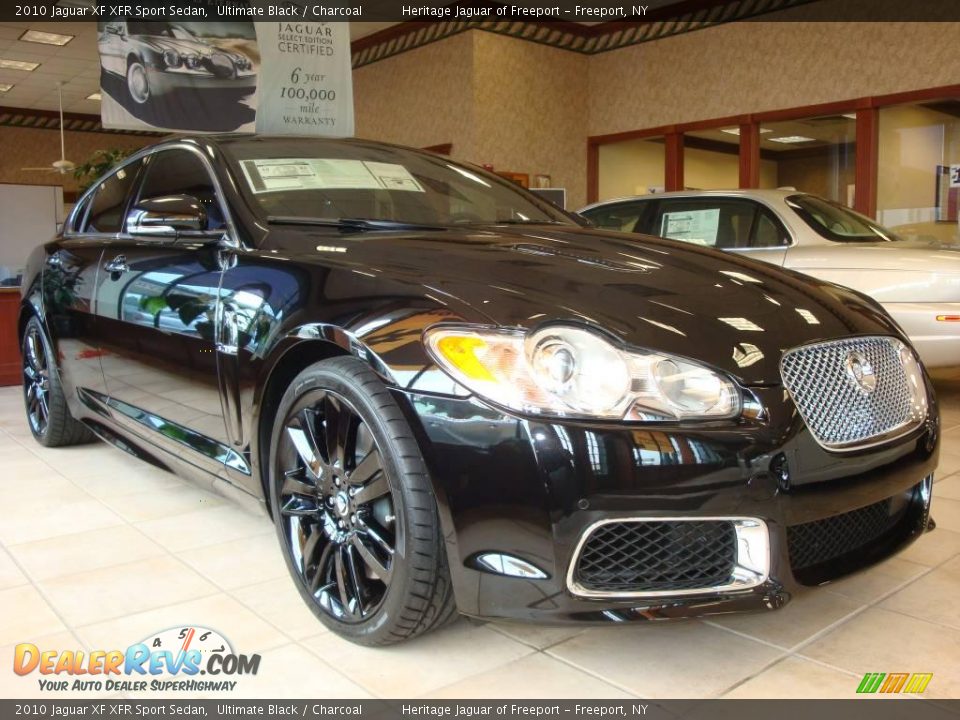 2010 Jaguar XF XFR Sport Sedan Ultimate Black / Charcoal Photo #1
