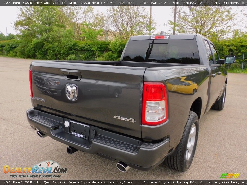 2021 Ram 1500 Big Horn Quad Cab 4x4 Granite Crystal Metallic / Diesel Gray/Black Photo #5