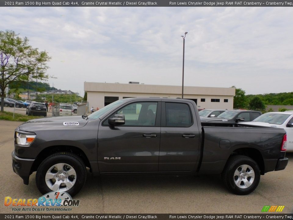 2021 Ram 1500 Big Horn Quad Cab 4x4 Granite Crystal Metallic / Diesel Gray/Black Photo #9