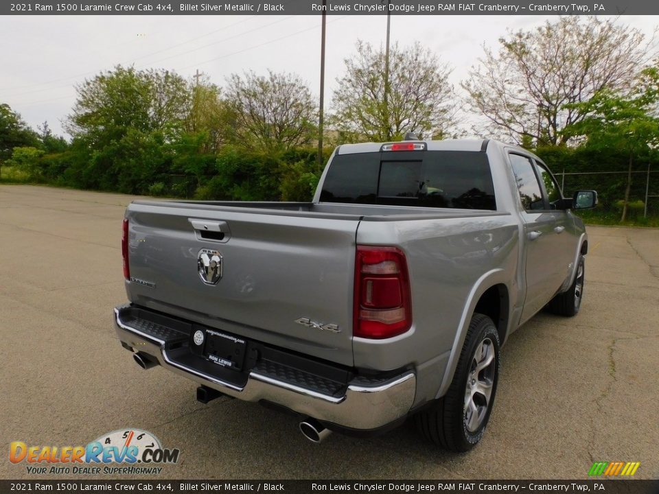 2021 Ram 1500 Laramie Crew Cab 4x4 Billet Silver Metallic / Black Photo #5