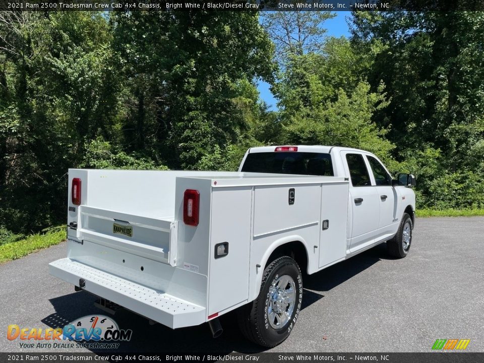 2021 Ram 2500 Tradesman Crew Cab 4x4 Chassis Bright White / Black/Diesel Gray Photo #6