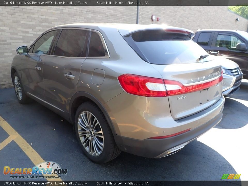 2016 Lincoln MKX Reserve AWD Luxe Metallic / Ebony Photo #2