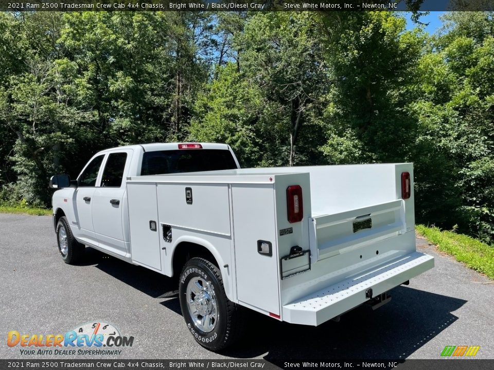 2021 Ram 2500 Tradesman Crew Cab 4x4 Chassis Bright White / Black/Diesel Gray Photo #10