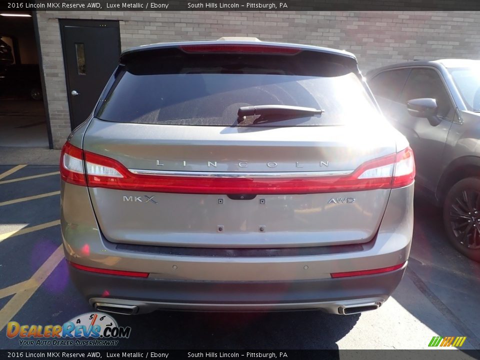 2016 Lincoln MKX Reserve AWD Luxe Metallic / Ebony Photo #3