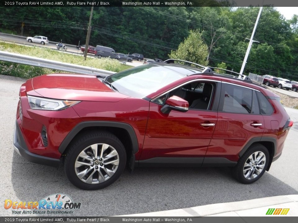 2019 Toyota RAV4 Limited AWD Ruby Flare Pearl / Black Photo #13